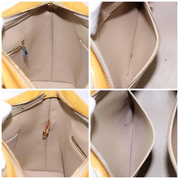 LOUIS VUITTON Monogram Vernis Houston Hand Bag Beige - Picture 13 of 15